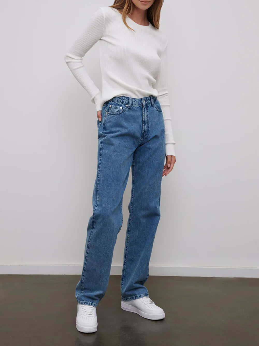 Colored Denim Casual Style Trousers Jeans