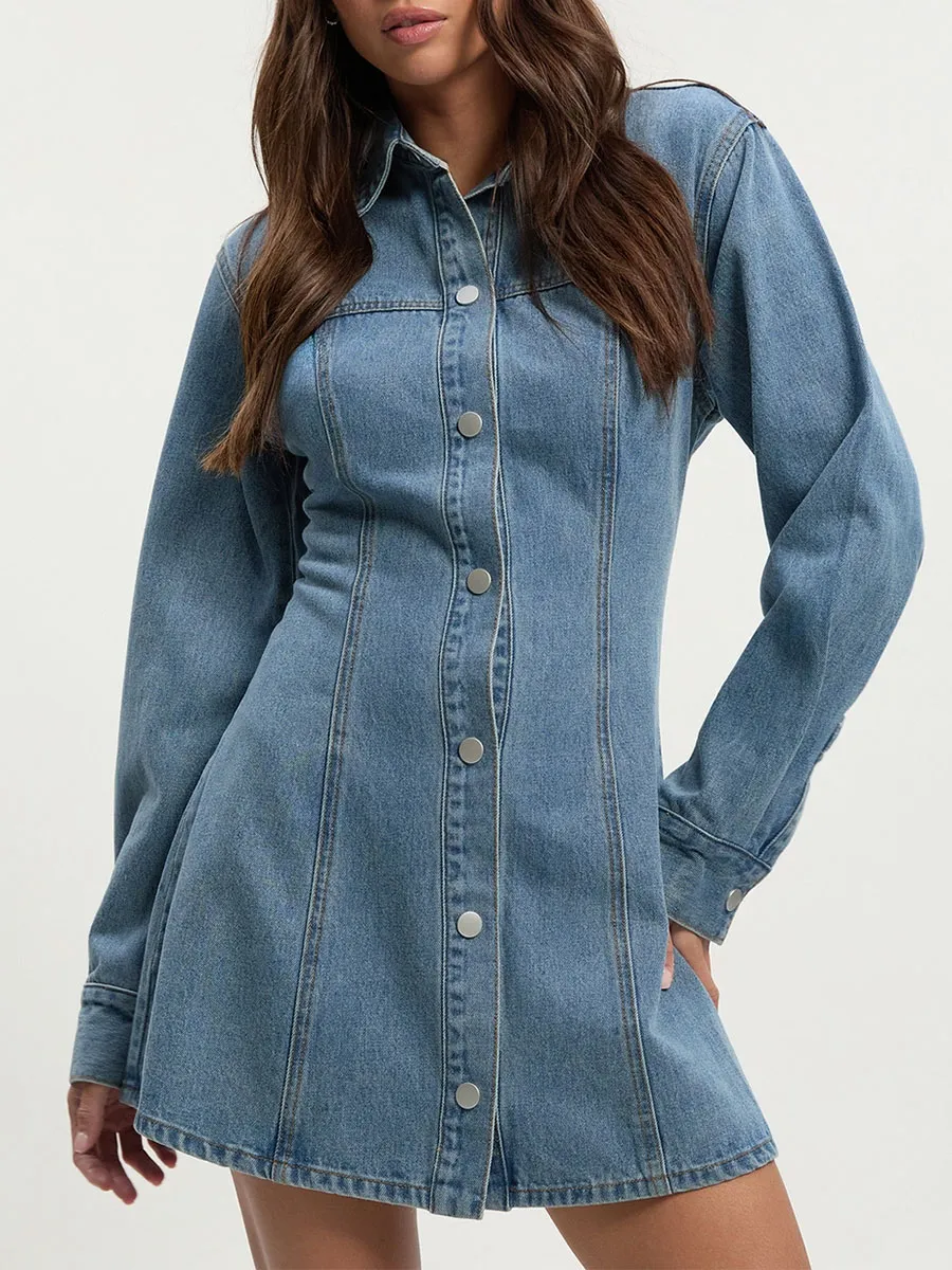 Women's Stylish Smudge-Print Bodycon Mini Dress