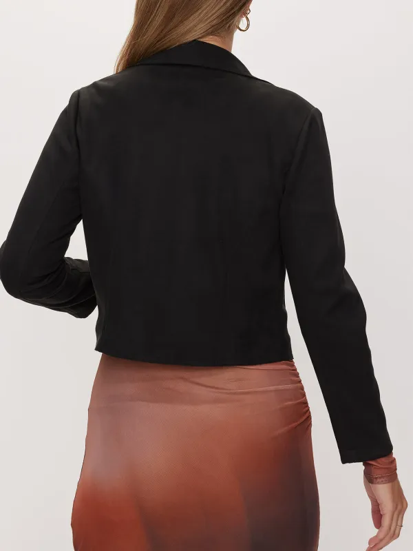 Black Casual Short Jacket