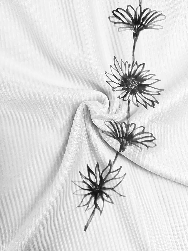 Women's Tank Top Black White Green Floral Print Sleeveless Casual Holiday Basic V Neck Regular Fit Floral