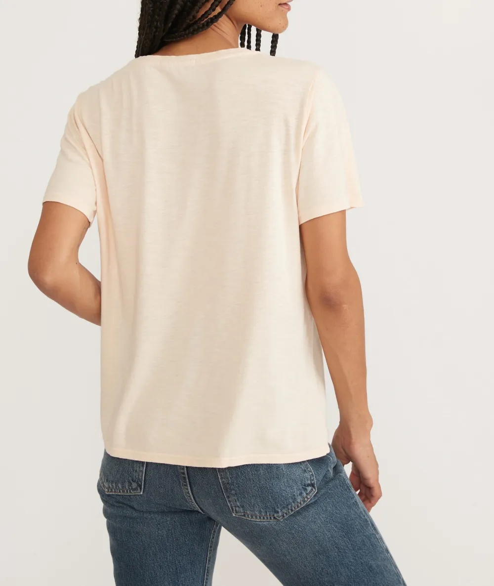 Soft Touch V - Neck Jersey Tee