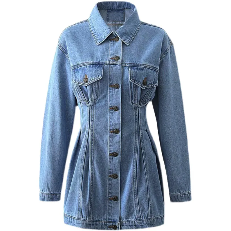 Slim Long Sleeves Denim Dress