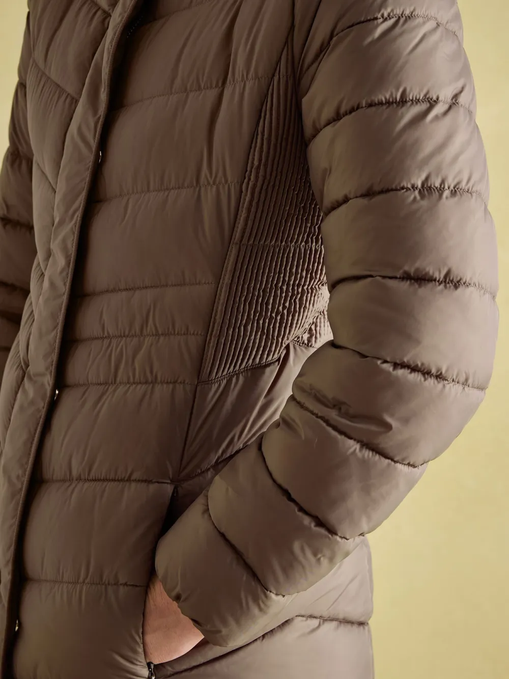 Neutral Showerproof Longline Padded Coat