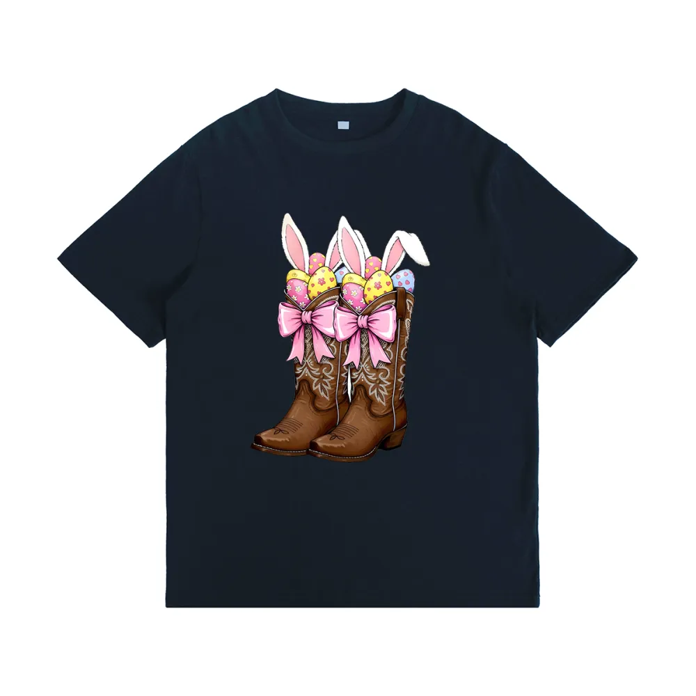 Cowboy Boots Easter Coquette T-Shirt
