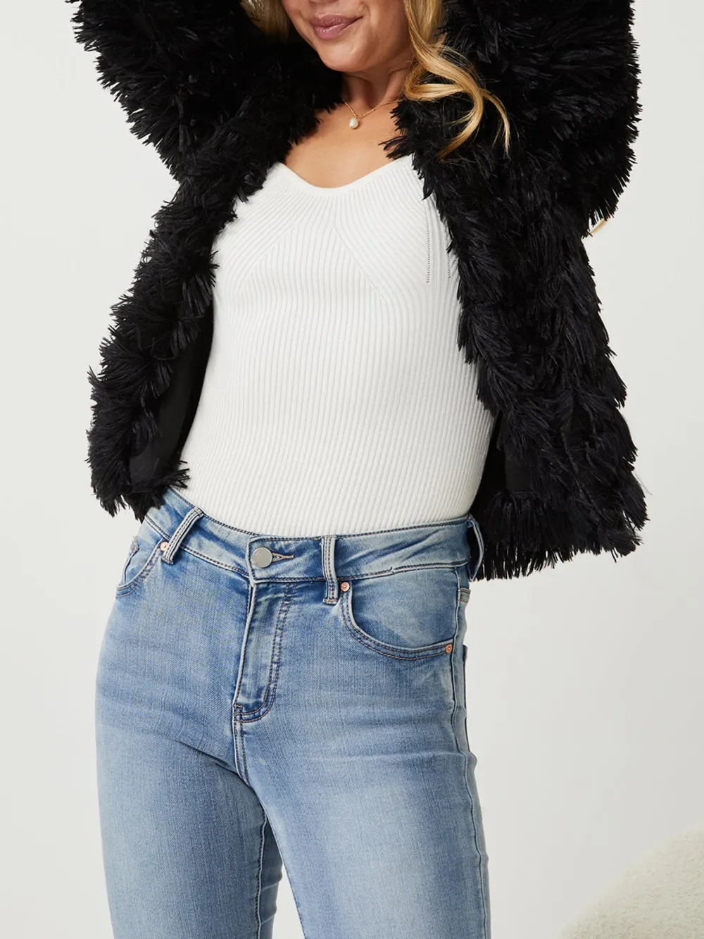 Black Daily Long sleeves Jacket