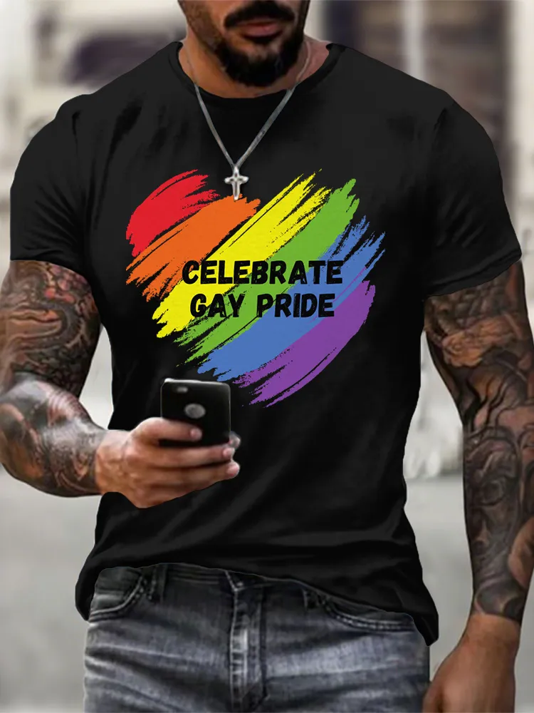 Men'S Celebrate Gay Pride T-Shirt