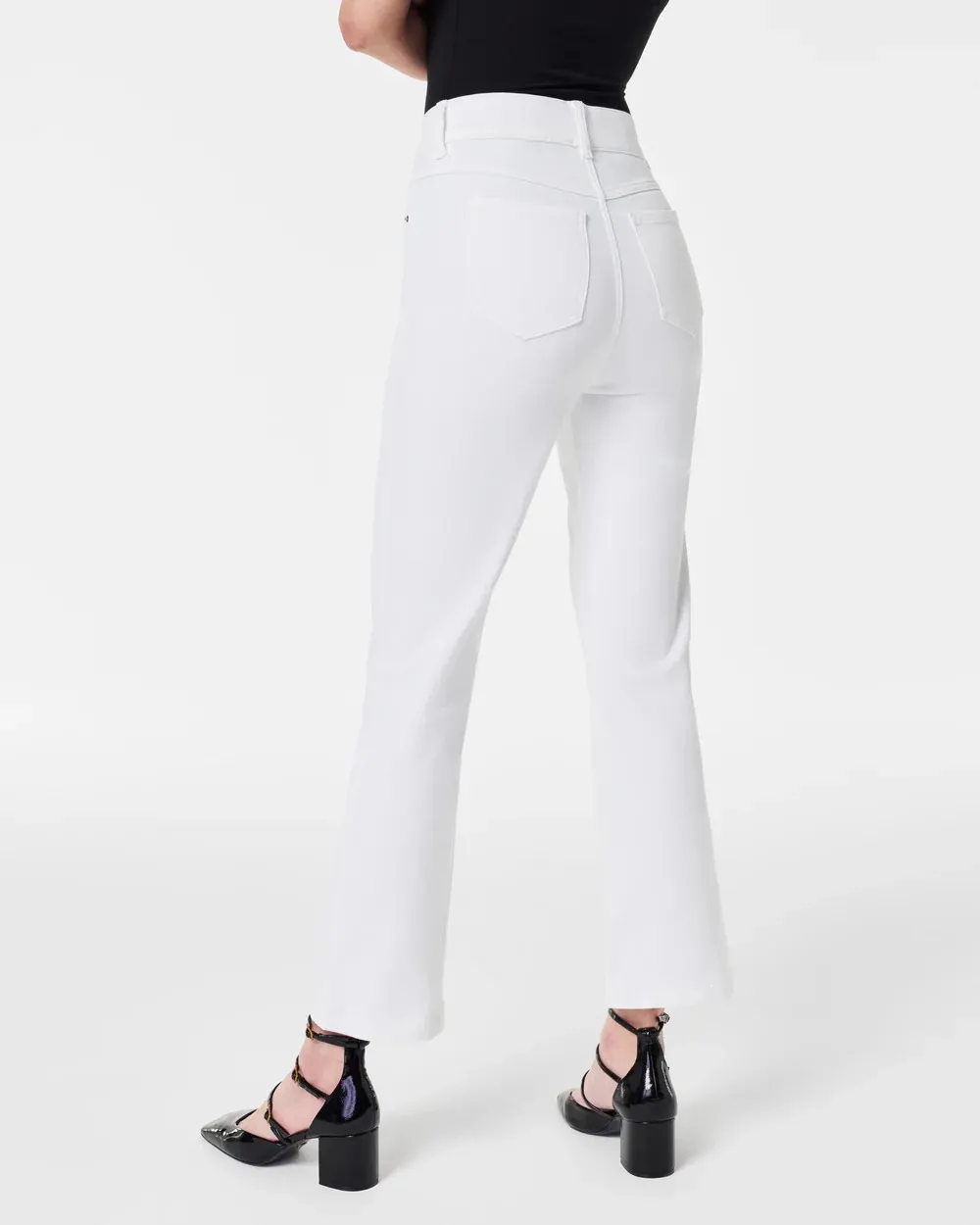 White Kick Flare Jeans
