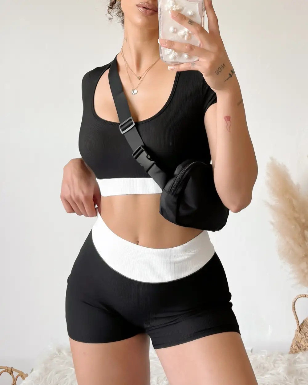 RESTOCKED! NIA WORKOUT SET (BLUSH)