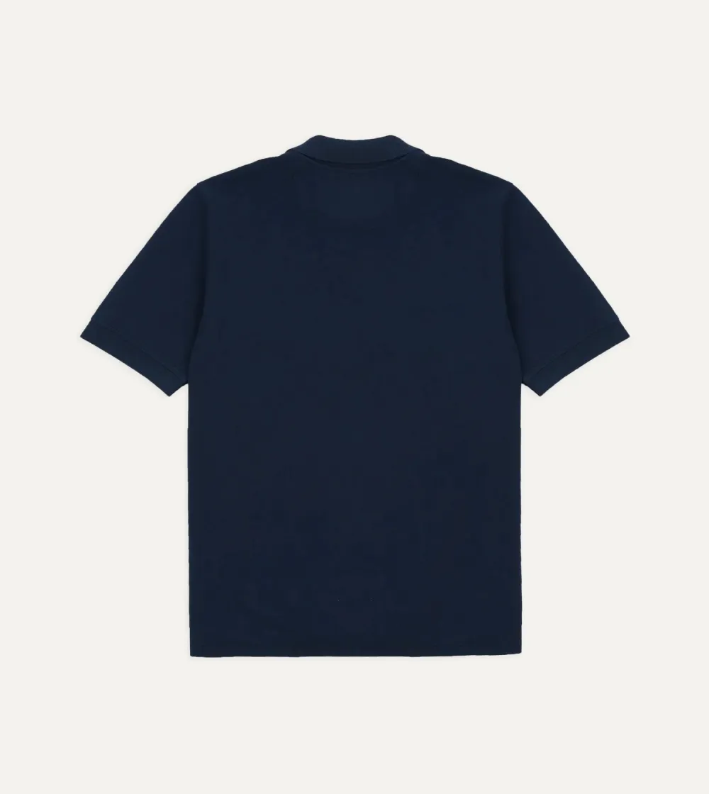 Navy Blue Classic Short Sleeve Polo Shirt