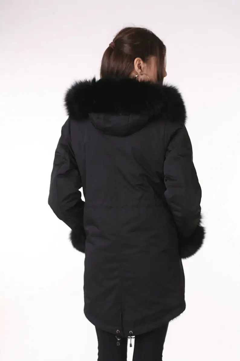 Fox Parka Fur Coat Women’s