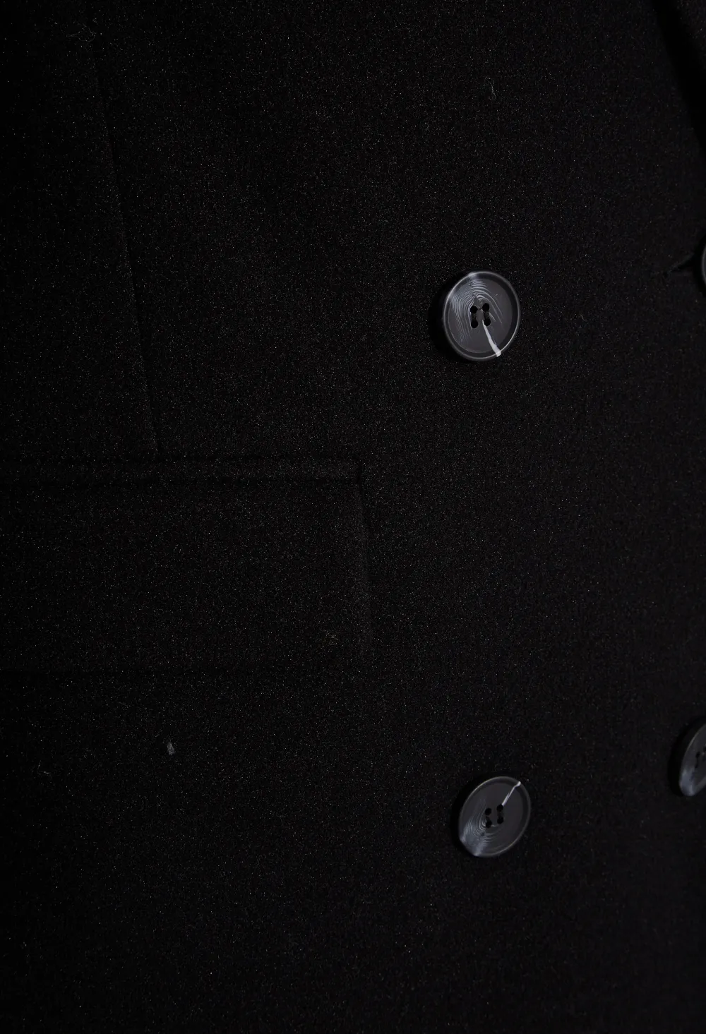 LTS Tall Navy Blue Double Breasted Brushed Jacket