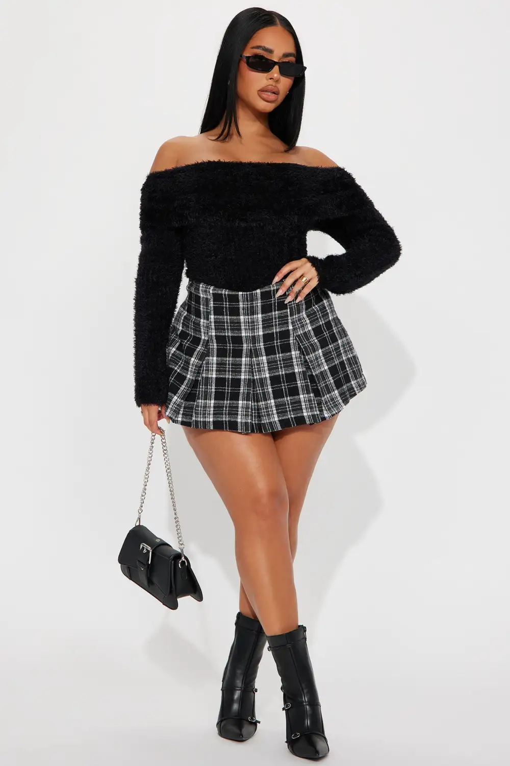 Antonia Sweater Top - Black