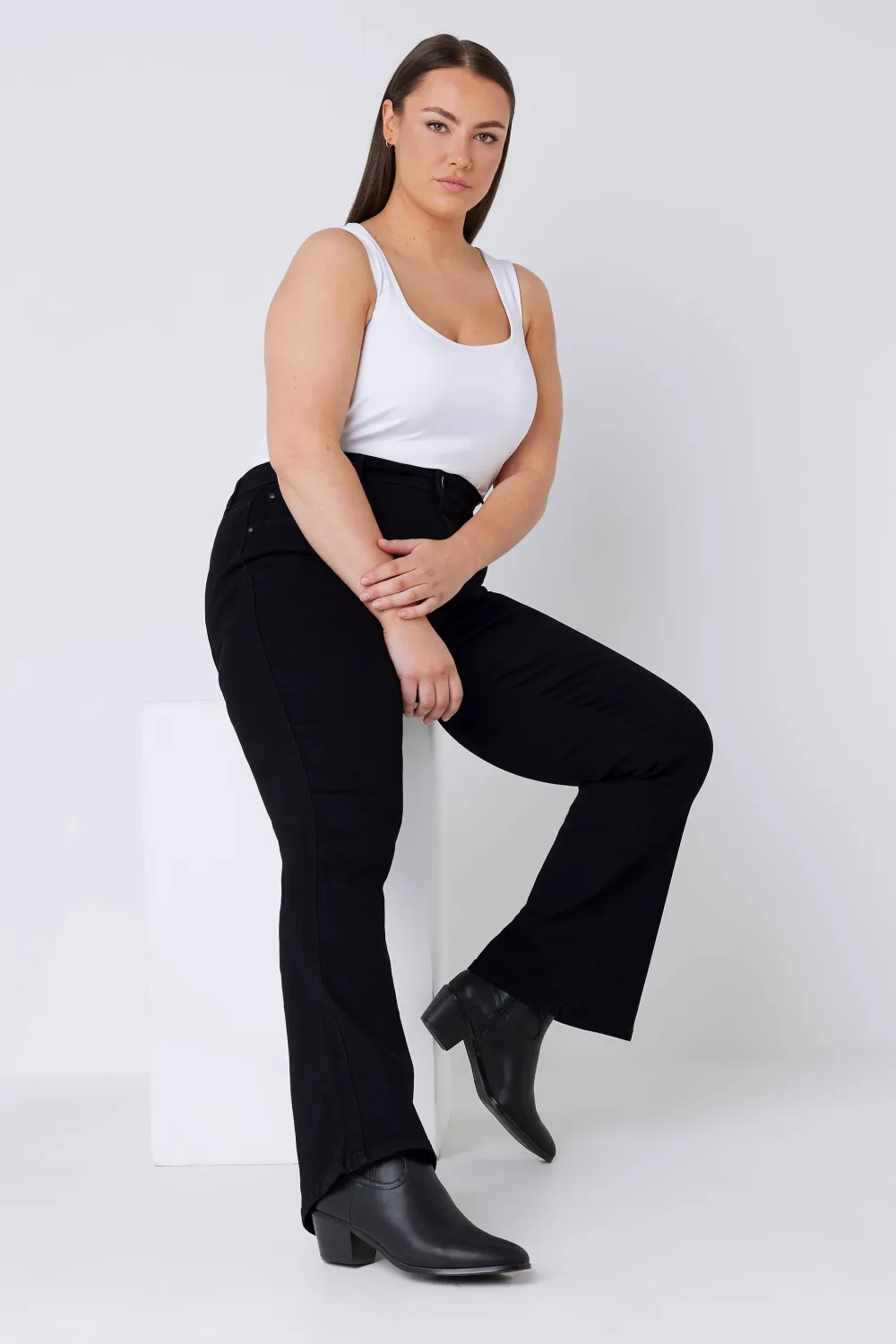 EVANS Curve Fit Indigo Bootcut Jeans