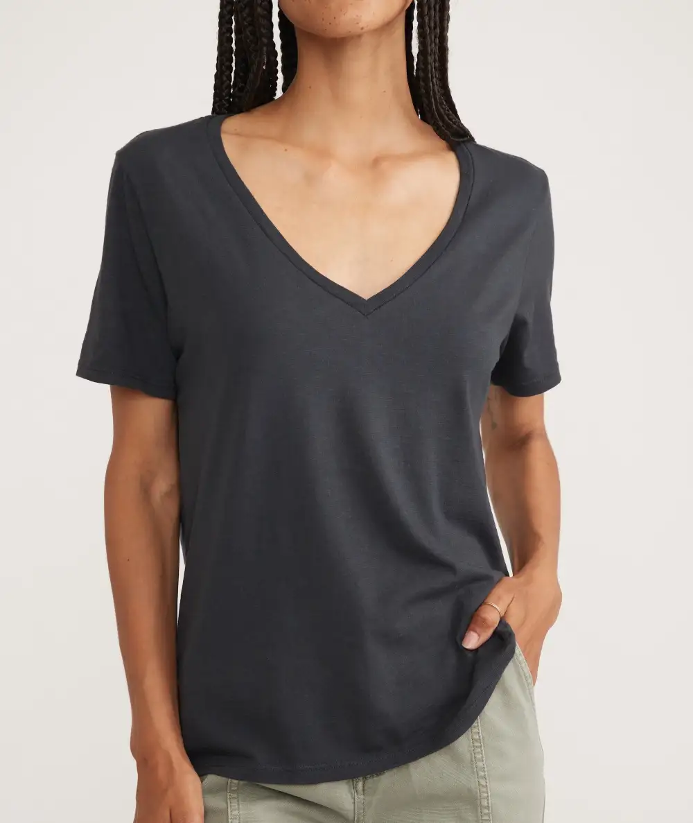 Faded Style V-Neck Comfort Tee
