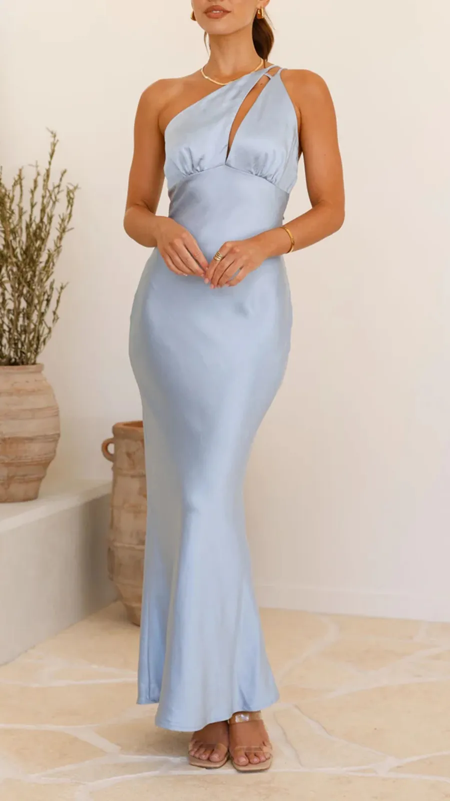 One Shoulder DesignMaxi Dress
