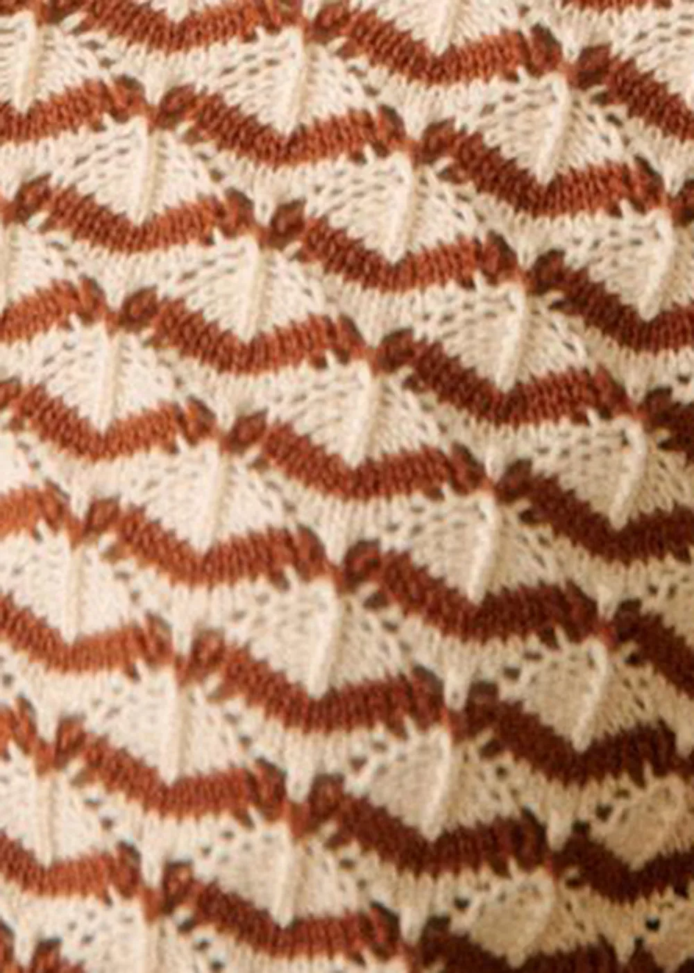 Striped Organic Cotton Short-Sleeved Sweater