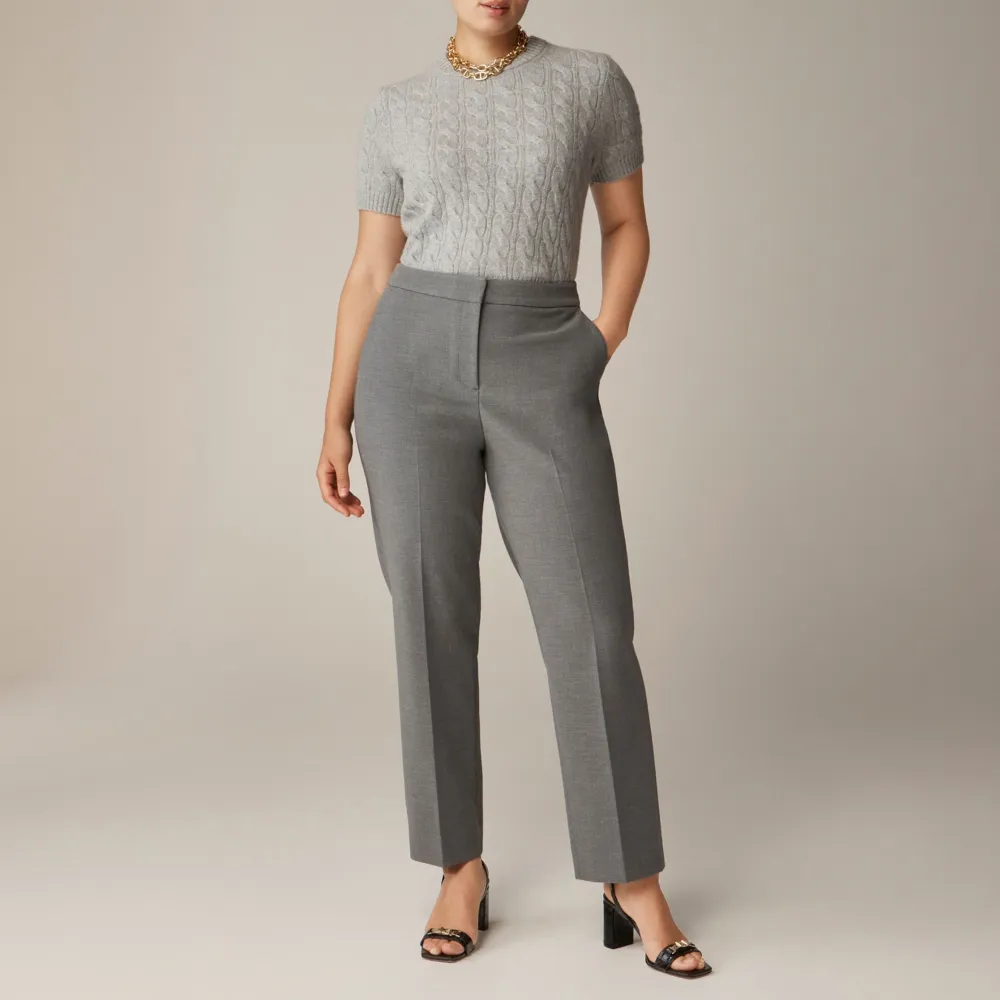 Straight-Leg Stretch Trousers