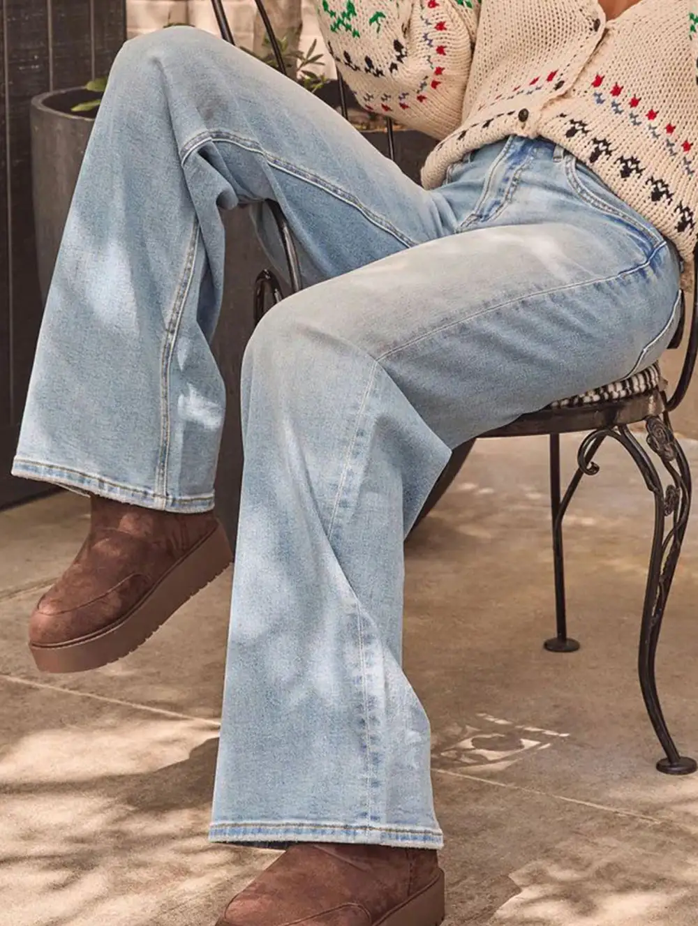 High Waisted Retro Loose Casual Jeans