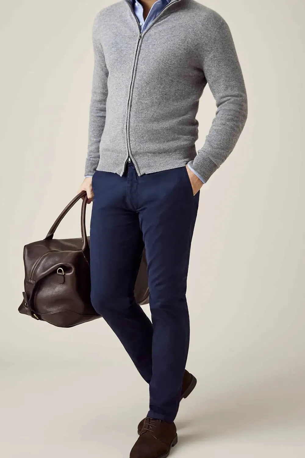 Zip Casual Style Cardigan