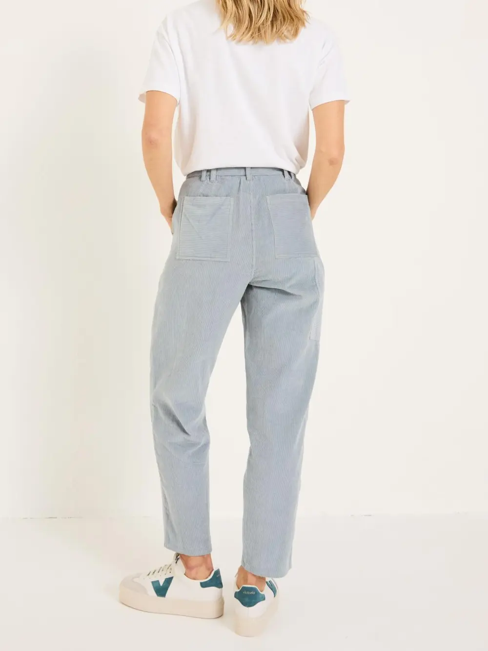 Chesil Pale Blue Cord Trousers
