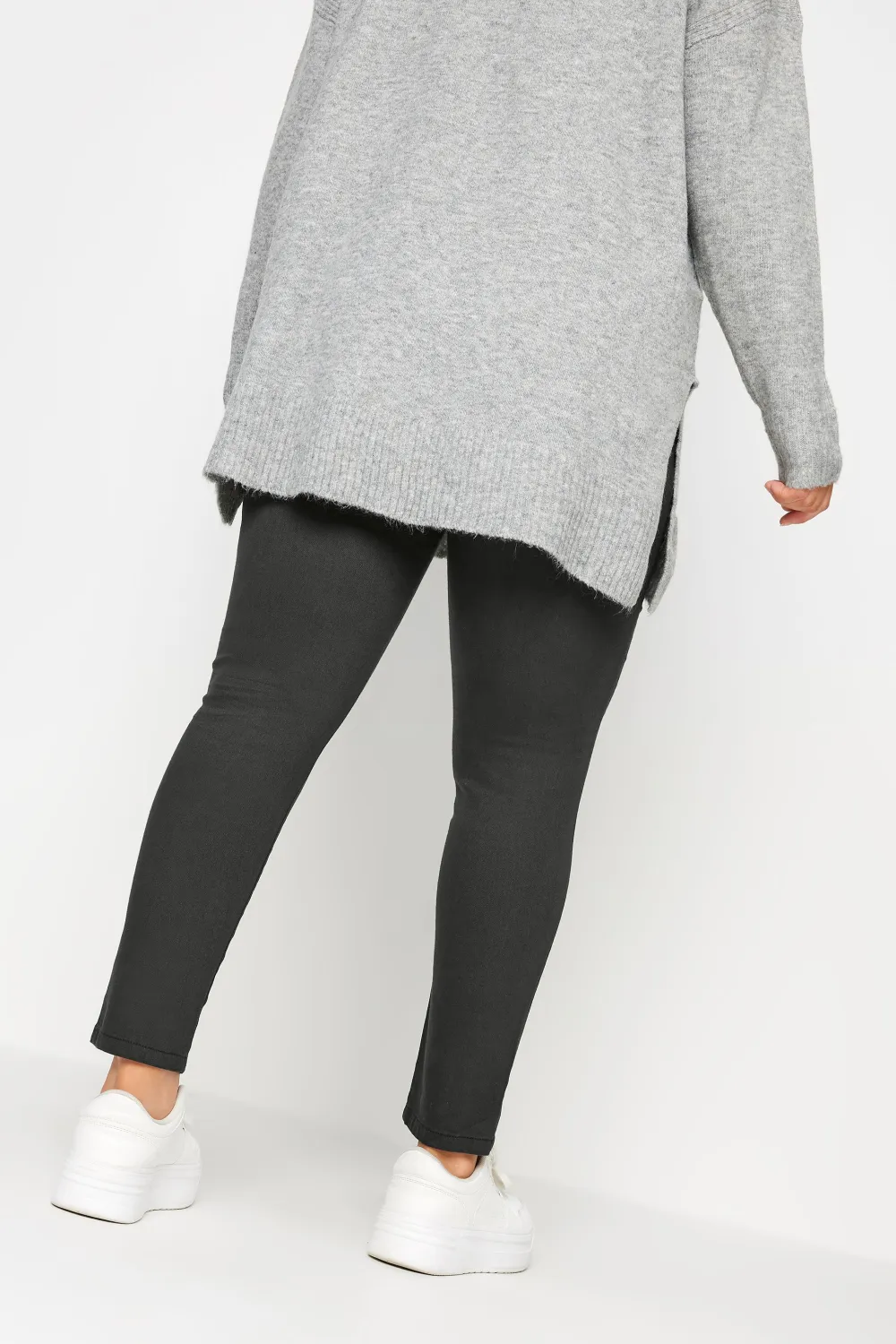 YOURS Curve Grey Stretch Pull On GRACE Jeggings