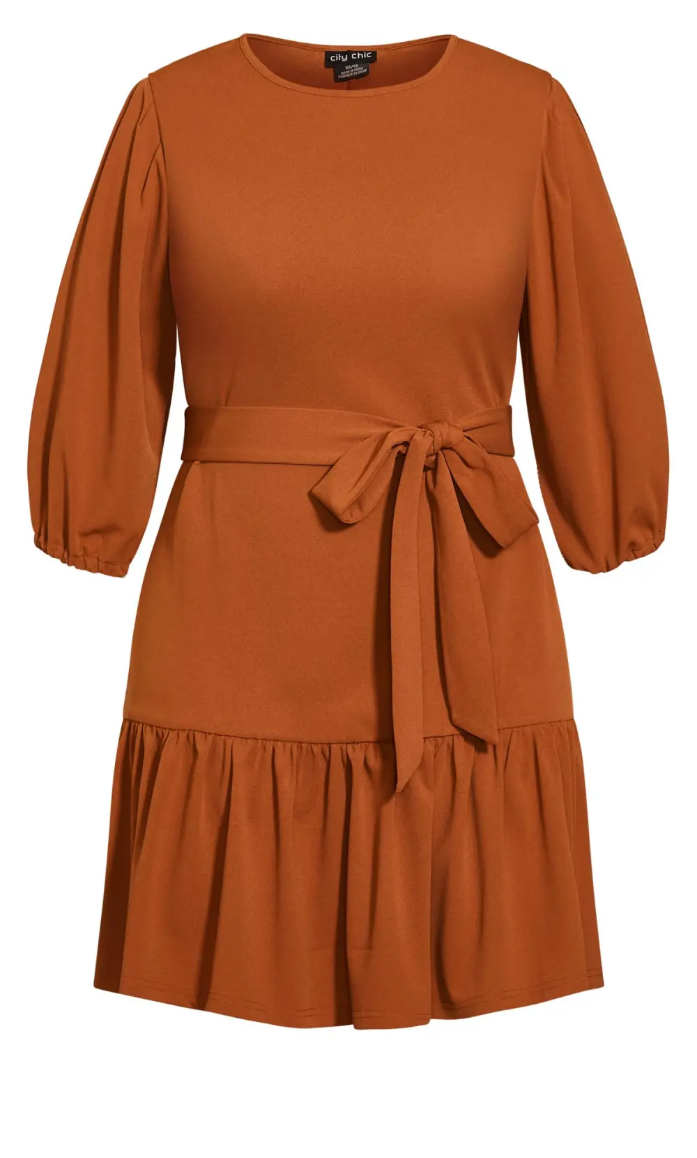 Evans Orange Love Me Knot Dress