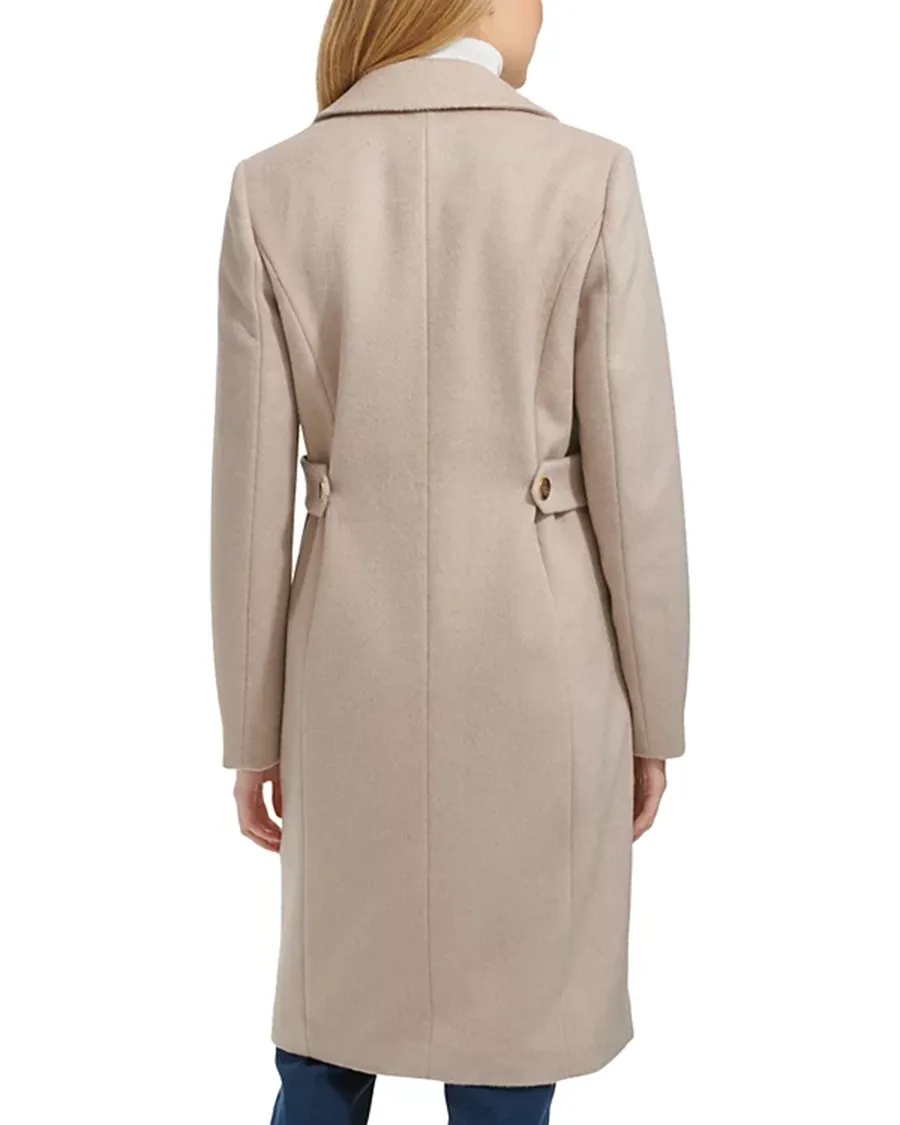 Front Button Closure Breasted Coat