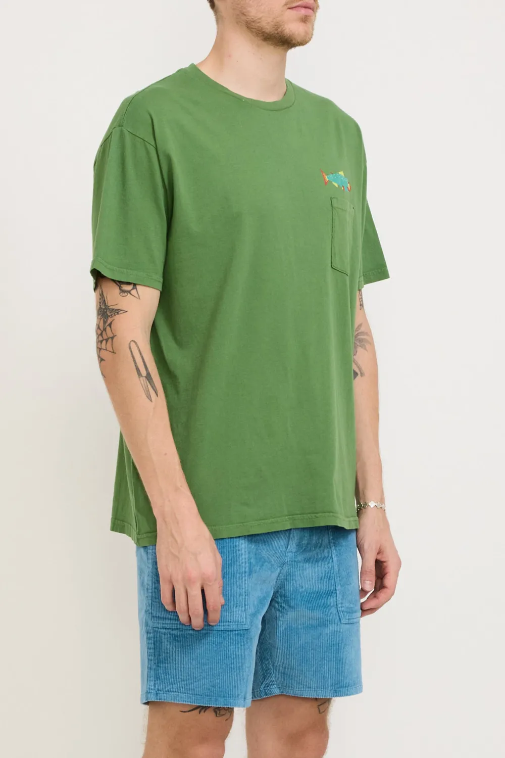 Hot Salmon Tee True Green