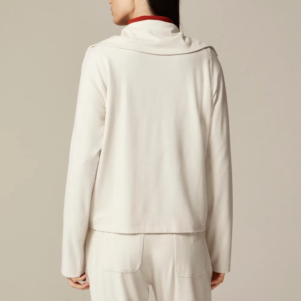 Soft Rib Quarter-Zip Tops