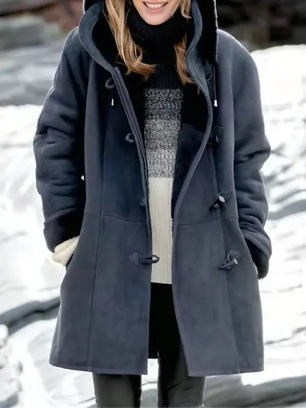 Women's Winter Fleece Hoodie Jacket Suede Fall Sherpa Jacket Maillard Casual Winter Teddy Coat Thermal Warm Windproof Shearling Jacket Comtemporary Contemporary Long Sleeve Brown Black