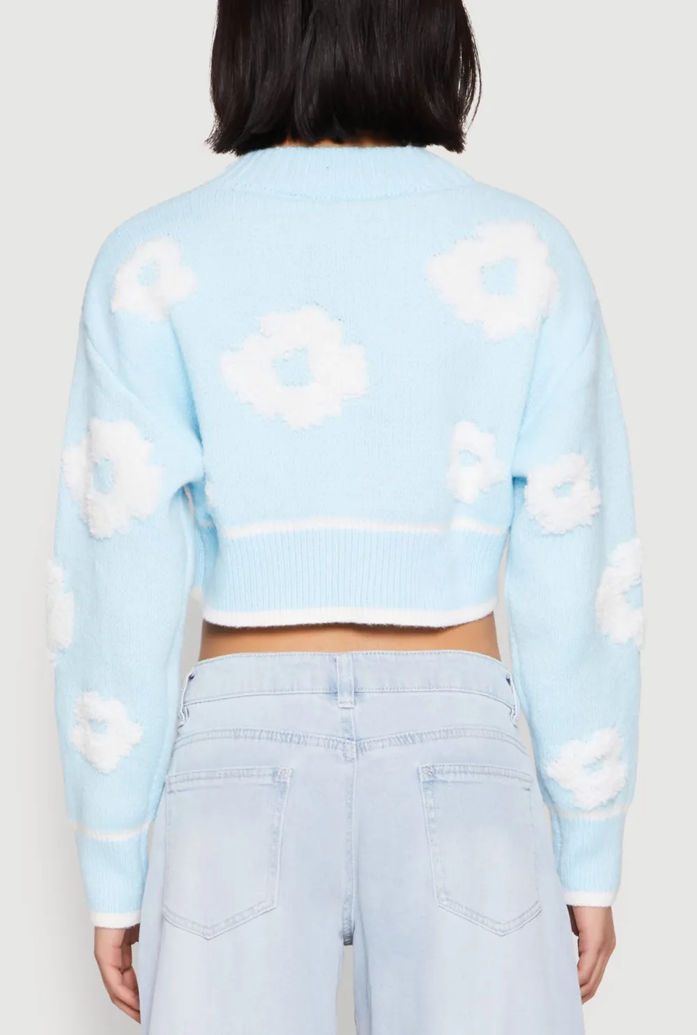 Flower Patterned Cardigan