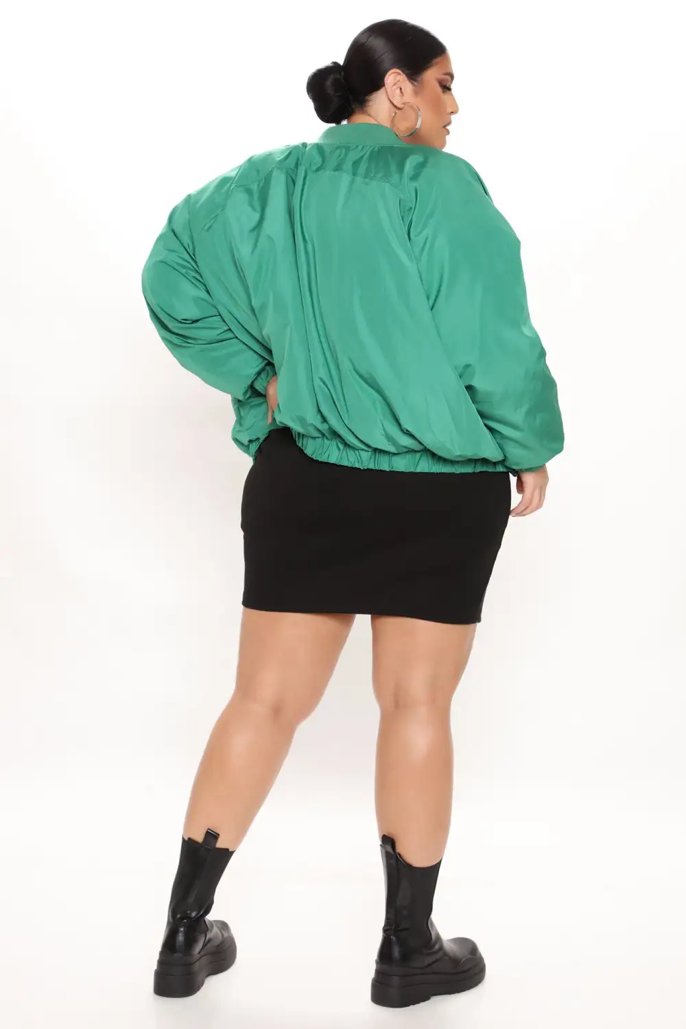 Obsessed With Me Bomber Jacket - Kelly Green