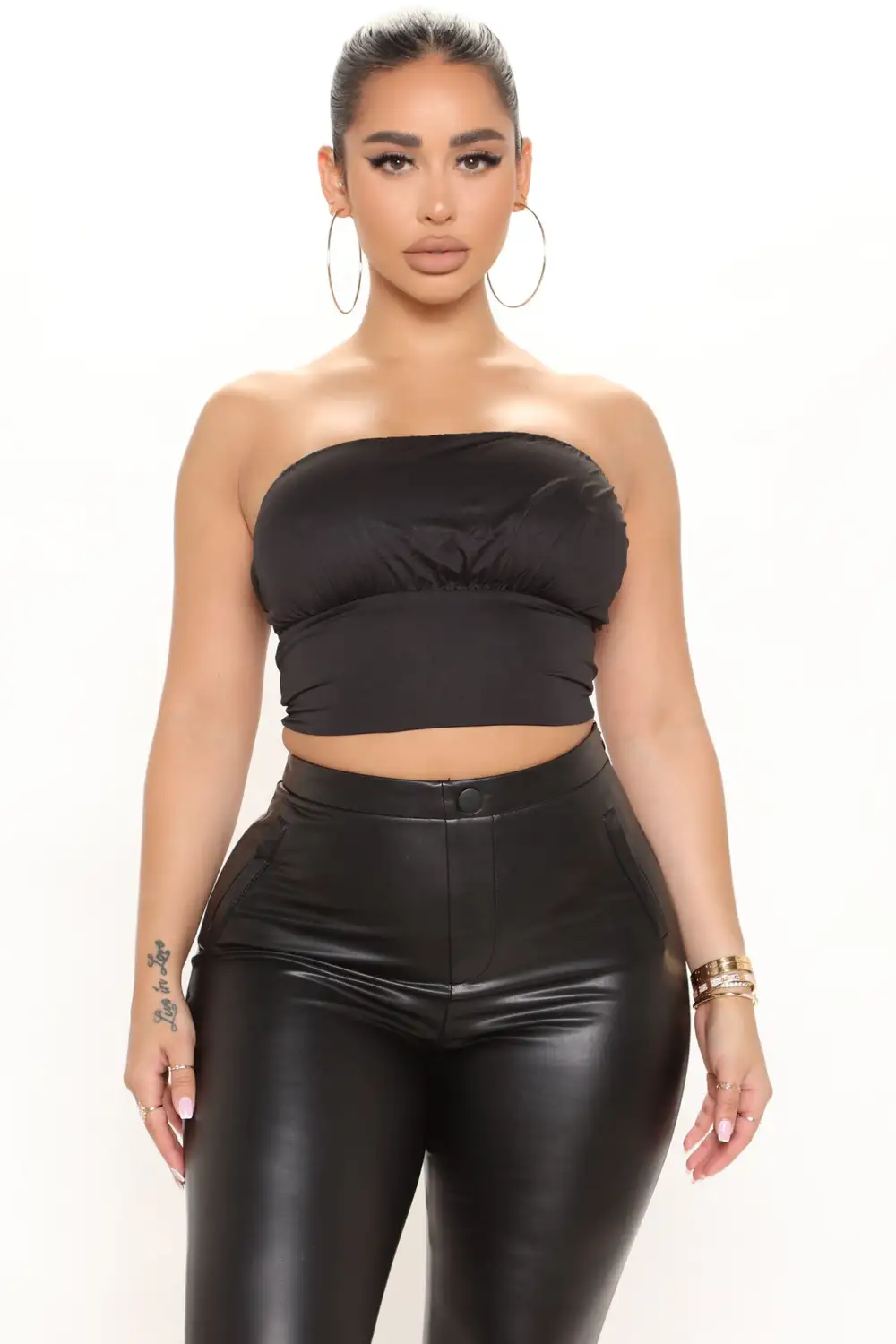 Sweet But Don't Play Double Lined Top - Black