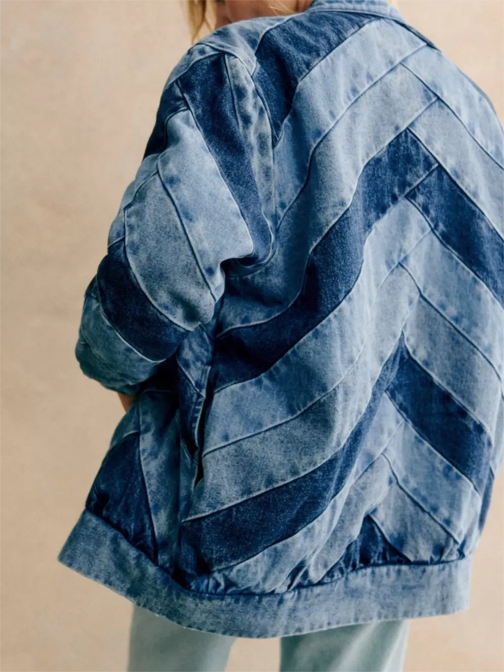 Denim Button Front Jacket
