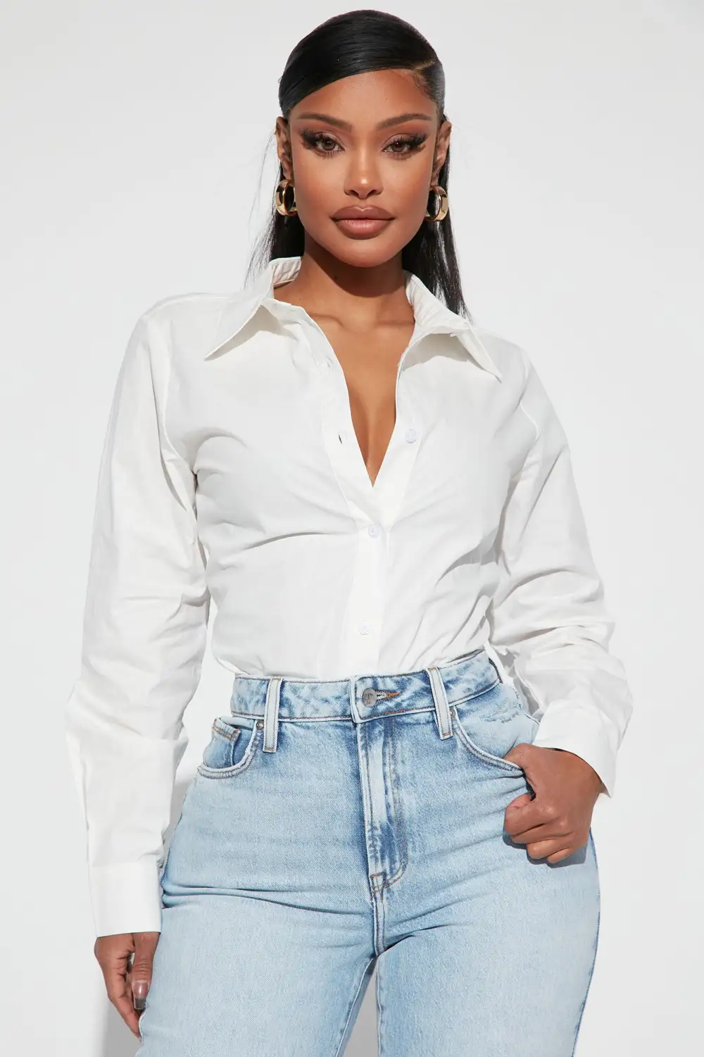 Best Of It Poplin Shirt - White