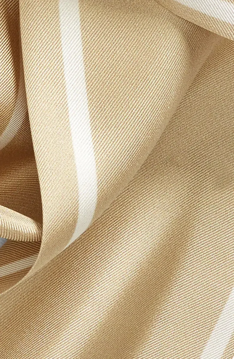 Stripe Silk Twilly Scarf