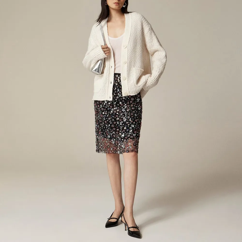 Button Front Relaxed Cardigans