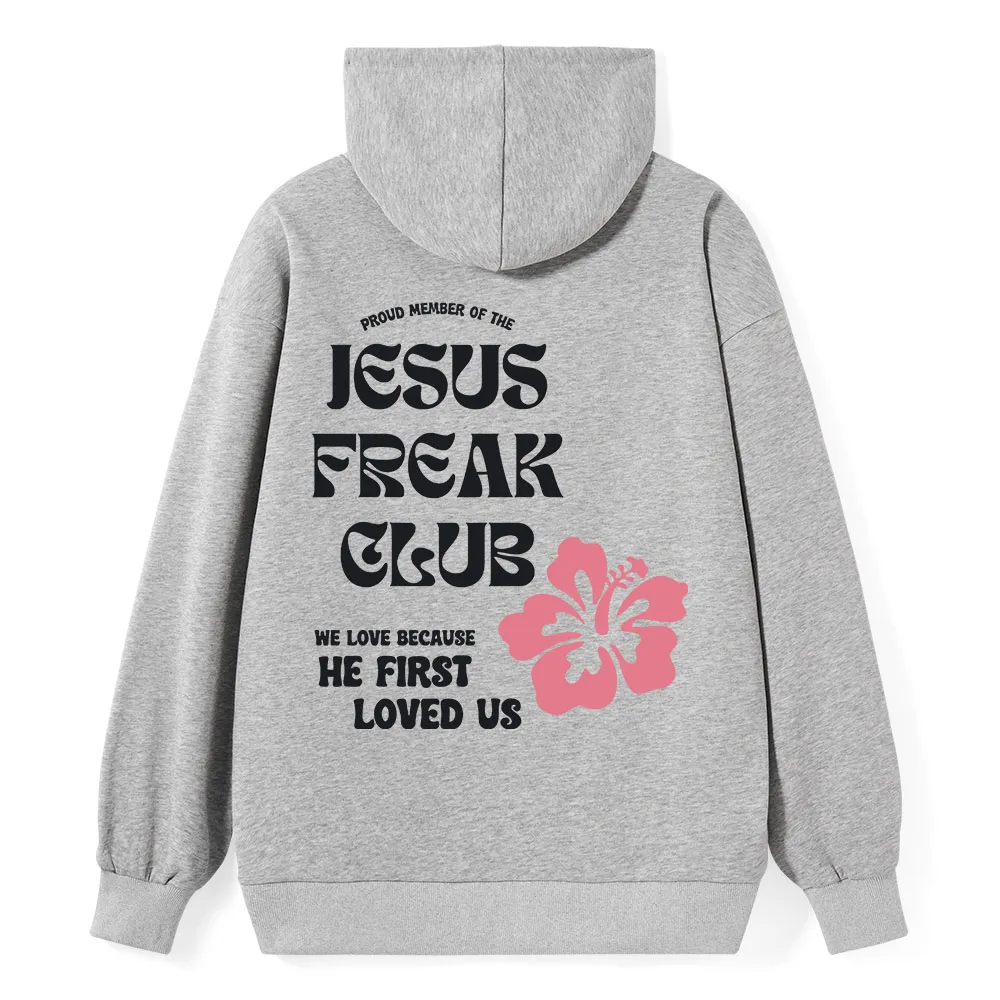 Jesus Freak Club Classic Christian Hoodie