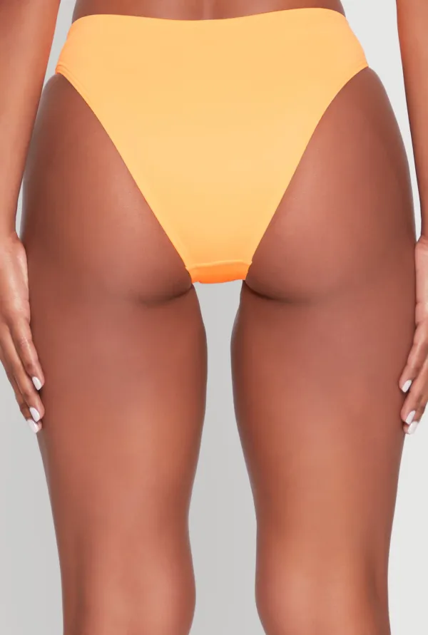 Mid Waist Bikini Bottoms