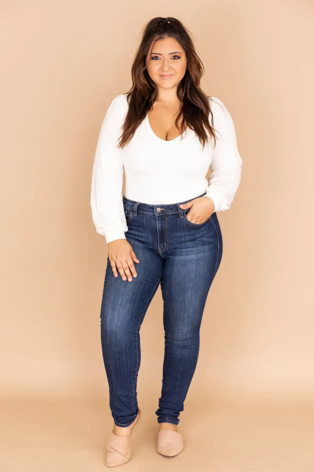 Willa Dark Wash Skinny Jeans