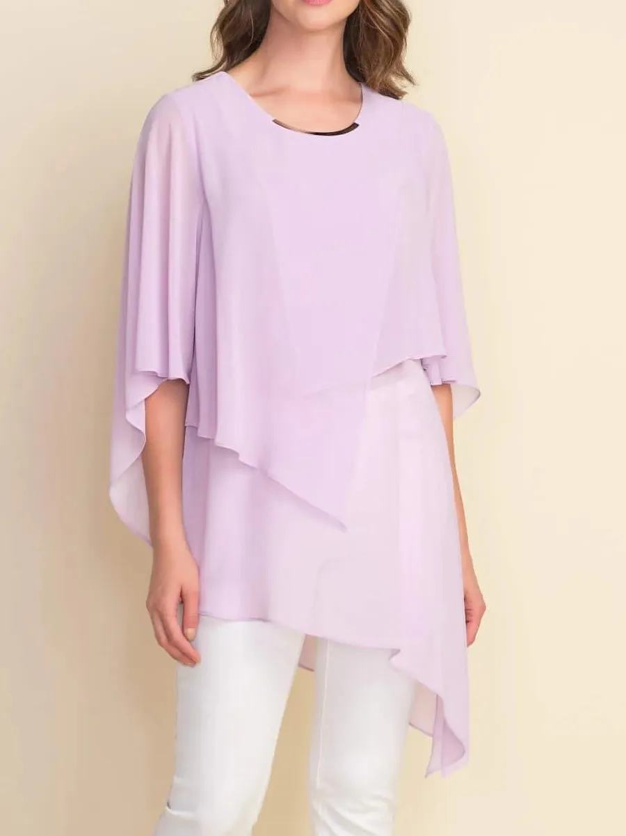 Lavender Asymmetric Layered Tunic