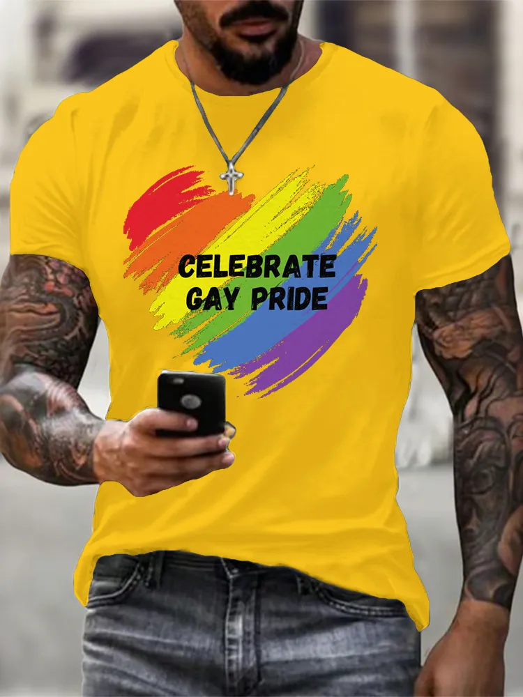 Men'S Celebrate Gay Pride T-Shirt