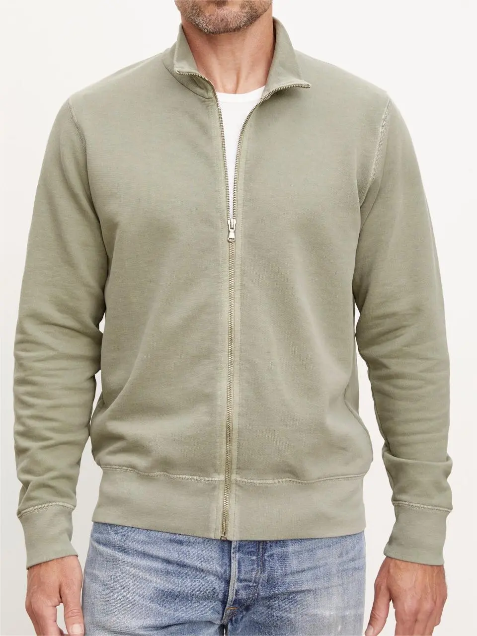 Men's Zipper Front Stylish Knit Coat