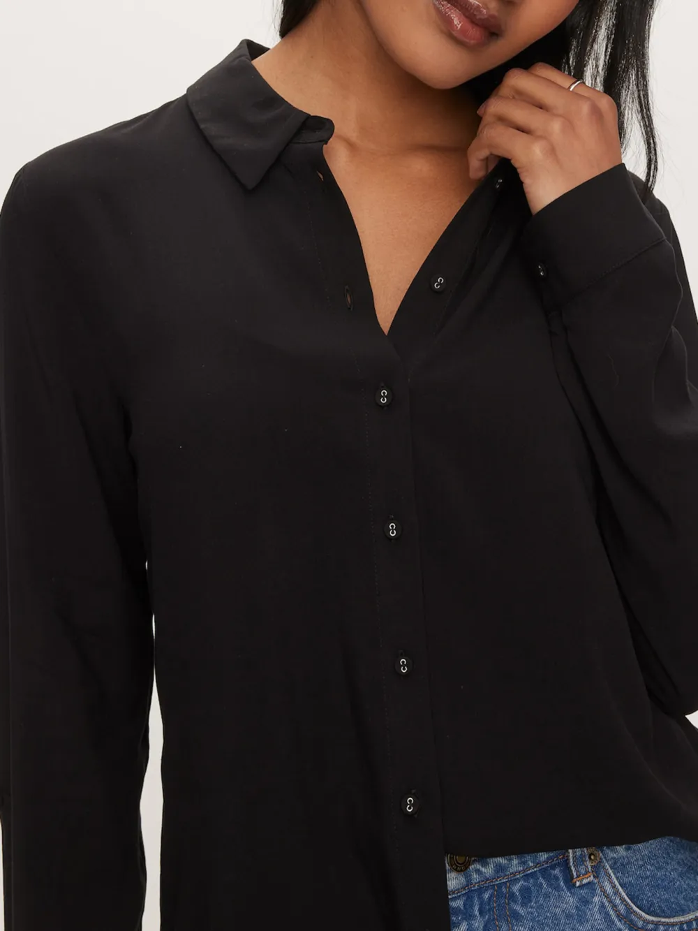 Lapel Long Sleeve Shirt