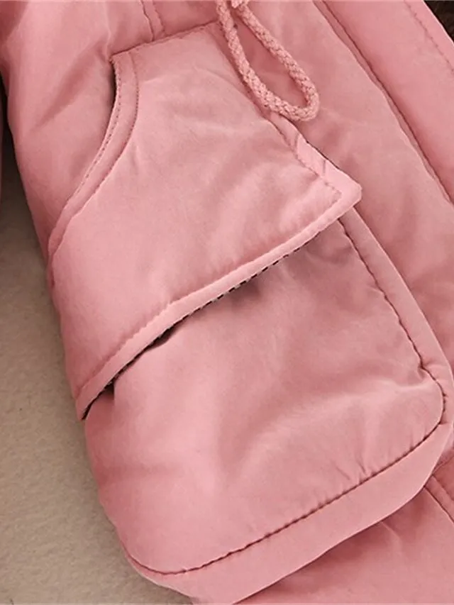 Women's Winter Coat Fleece Lined Parka Thermal Warm Windproof Puffer Jacket with Pocket Hooded Heated Jacket Fall Outerwear Drawstring Outdoor Street Fashion Casual Outerwear