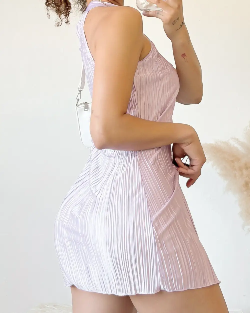 JOHANNA HALTER NECK DRESS (BLACK)