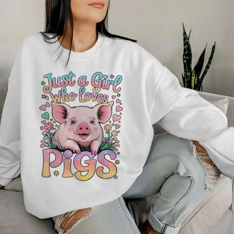 Just A Girl Who Loves Pigs Women Sweatshirt