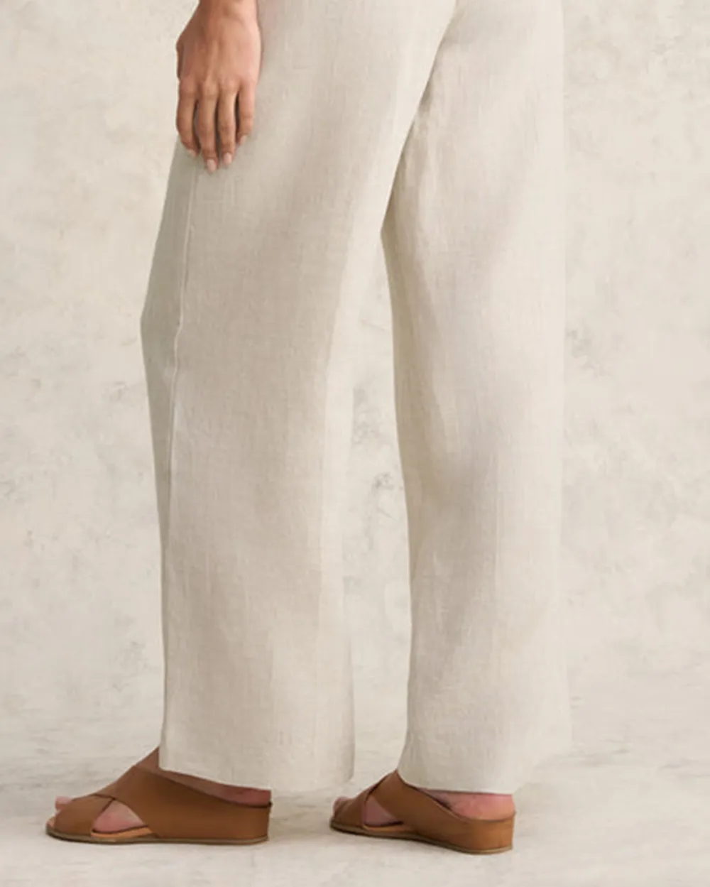 Wide Leg Linen Trousers