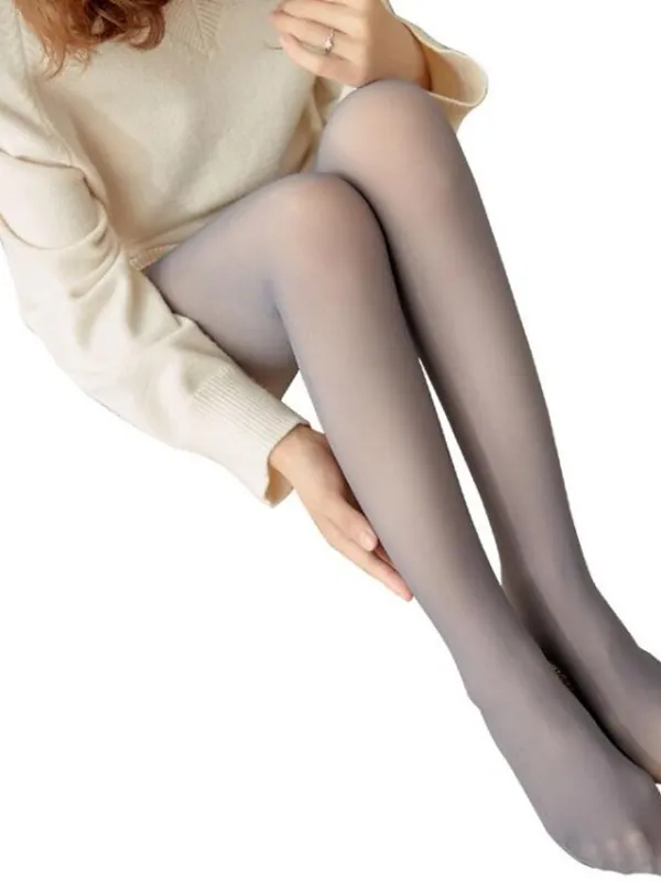 Women's Fleece Pants Tights Pantyhose Fleece lined Winter Tights Butt Lift Leg Shaping High Elasticity Stirrup Black-Pantyhose Grey-pantyhose Coffee-pantyhose One-Size