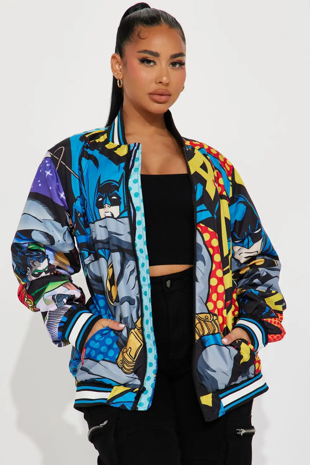 World Of Batman Bomber Jacket - Multi Color